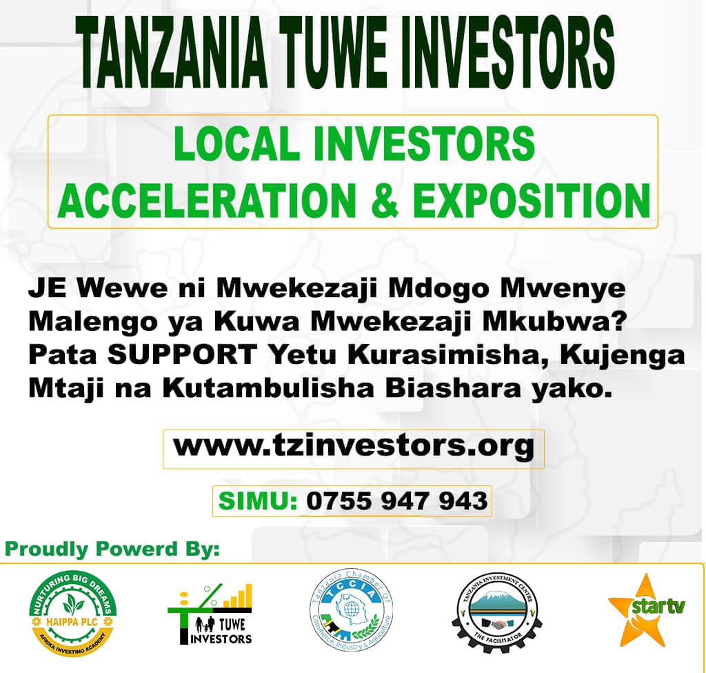 TUNAKUZA WABUNIFU NA WAWEKEZAJI WADOGO